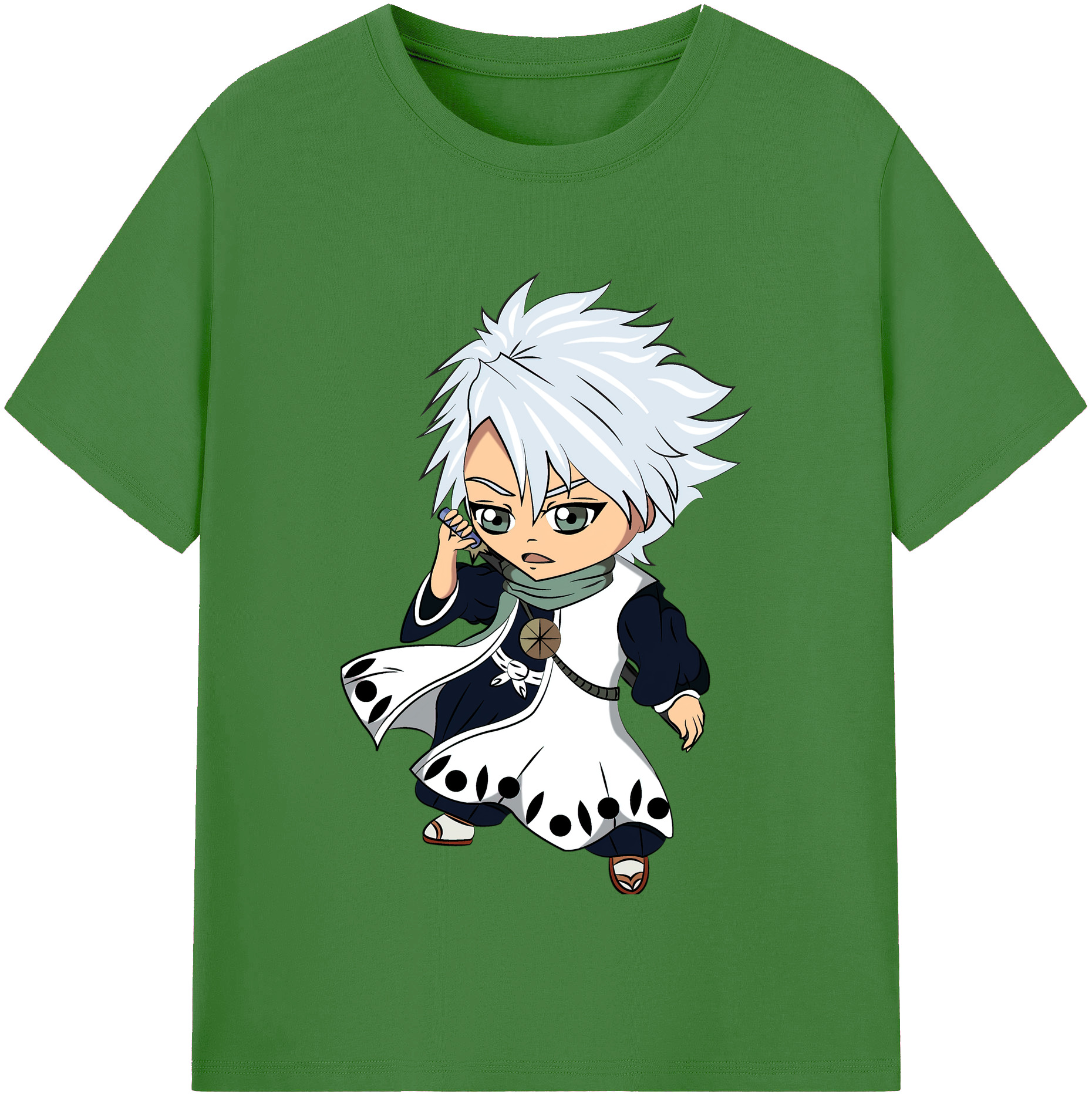 （画像用） ブリーチ 日番谷冬獅郎（ひつがや とうしろう） BLEACH Hitsugaya Toushirou レディースカジュアルプリントTシャツ（綿100％）